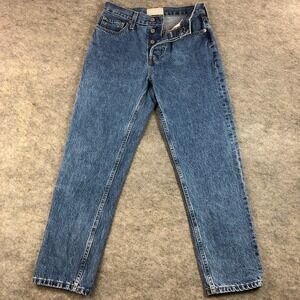 EVERLANE The 90s Cheeky Jean 26 Ankle (Measures 28) Blue High Rise OrganicWomens